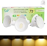 GY Dimmable GU10 LED Bulb 4.9W 780LM 3000K 5-Pack 120° Beam