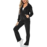 Aitmoask Velour Track Suits for Women Set Fall Sweatsuits 2 Piece
