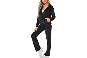 Aitmoask Velour Track Suits for Women Set Fall Sweatsuits 2 Piece