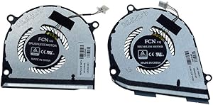 Rangale CPU and GPU Cooling Fan Replacement for HP Envy X360 15-DS 15-DR 15M-DS 15M-DS0011DX 15-DS0013NR 15-DS0003CA 15-DS0013CA Series Laptop L53542-001 L53541-001