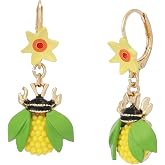 Betsey Johnson Jewelry Women's Hothouse Bloom Bee Drop Earrings