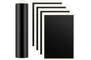 Isslly 4 PCS Black Laser Engraving Marking Paper, Laser Color Engraving Paper for Metal, Glass, Ceramics