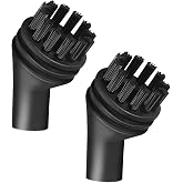 Replacement Steam Cleaning Brush Round Brushes of 2 Nylon Round Brush