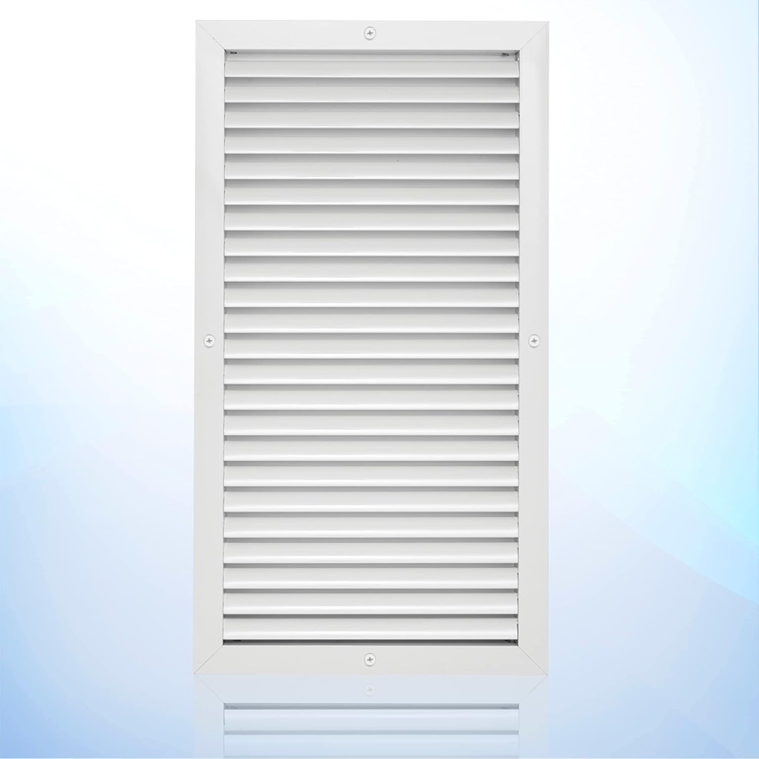 Registers, Grilles & Vents - Aluminum Return Grille for 12x24” Duct Hole - Easy Air Flow Ceiling/Sidewall Vent Cover Without Damper - 13.6x25.6