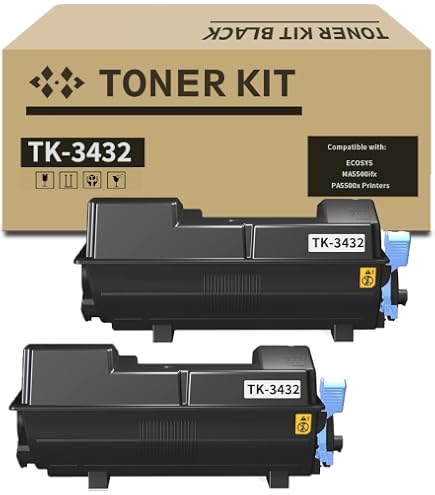 Amazon.com: KYOCERA TK-3432 Black Toner Cartridge for PA5500x