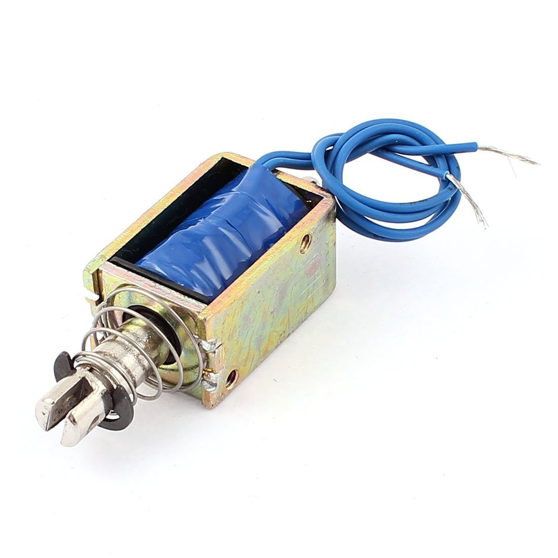sourcingmap JF-1039B DC 12V 400mA 25N/10mm Pull Push Type Solenoid Electromagnet