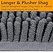 Vdomus Microfiber Bathroom Contour Rugs Set of 2 (Dark Gray)