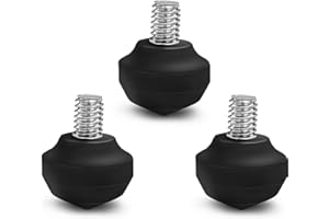 Manbily Universal Tripod Rubber Foot Spike, Anti-Slip 3/8" Rubber Feet for Camera Tripods Monopods, Replacement Parts (35mm x 35mm)-3 Pcs
