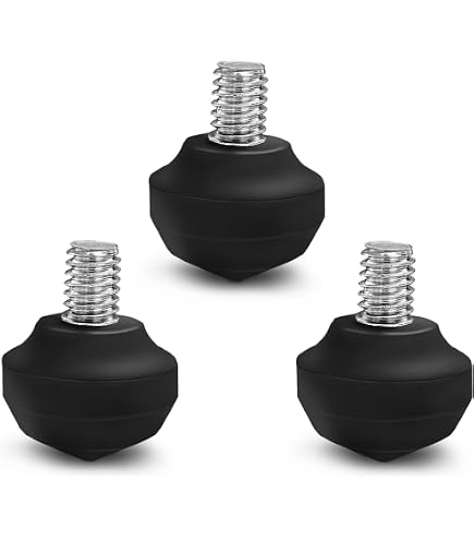3 Spike-Füße Für Stativ – 10 Mm Gewinde, 91 Mm, Edelstahl, Mit Abdeckungen, Für Sirui U.a.