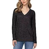 Buffalo David Bitton Women's Pullover Super Soft Cozy V Neck Sweater