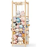 Woodure Stuffed Animal Storage & Organizer, Wooden Cute Zoo Toy Holder for Toddler Rooms, Playrooms & Bedrooms