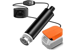 FYBEMAX Portable Water Transfer Pump For Dewalt 20V Max Battery, 500GPH 100W 16Ft Cord for Pool, Water Beds, Garden Shower, Puddle,Camping, RV, Bilge,Fish Tank,Diesel Boat Truck (No Battery)