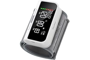 JOPHY Blood Pressure Monitors for Home Use, Digital Blood Pressure Machine Large Backlight Display, Automatic High Blood Pressure Adjustable Cuff 2 Users X 120 Reading Memory (White1)