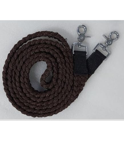 Rênes De Corde Plates Tough1 - Coton Tressé Bleu - 7 Pieds - Neuves