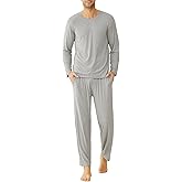 Latuza Men's Viscose Long Sleeves Shirt Pajamas Pants Lounge Set