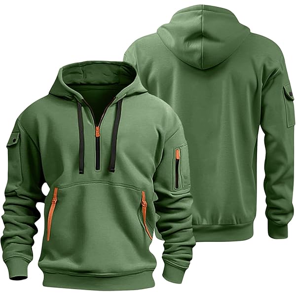Amazon.com: ZXCTKA Tactical Hoodies for Men Quarter Zip