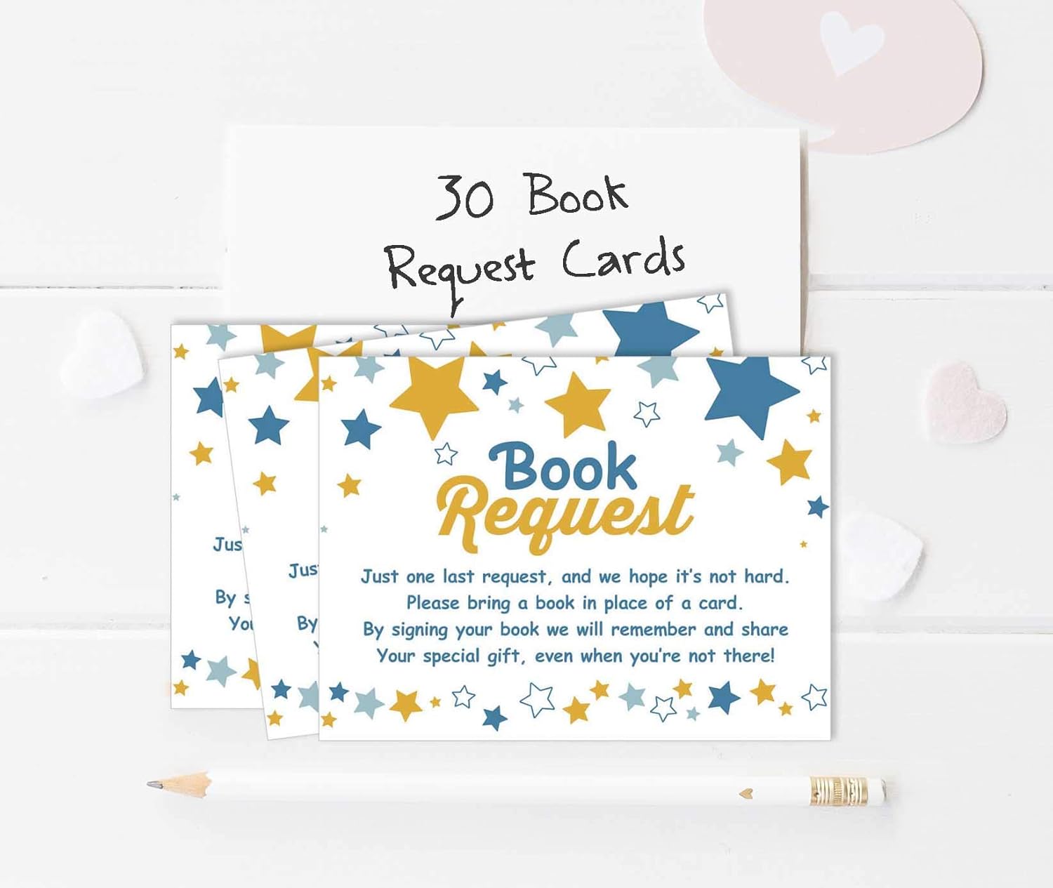 Inkdotpot 30 Gender Neutral Twinkle Twinkle Little Star Baby Shower Book Request Cards Bring A Book Instead Of A Card Baby Shower Invitations Inserts Games - Image 5