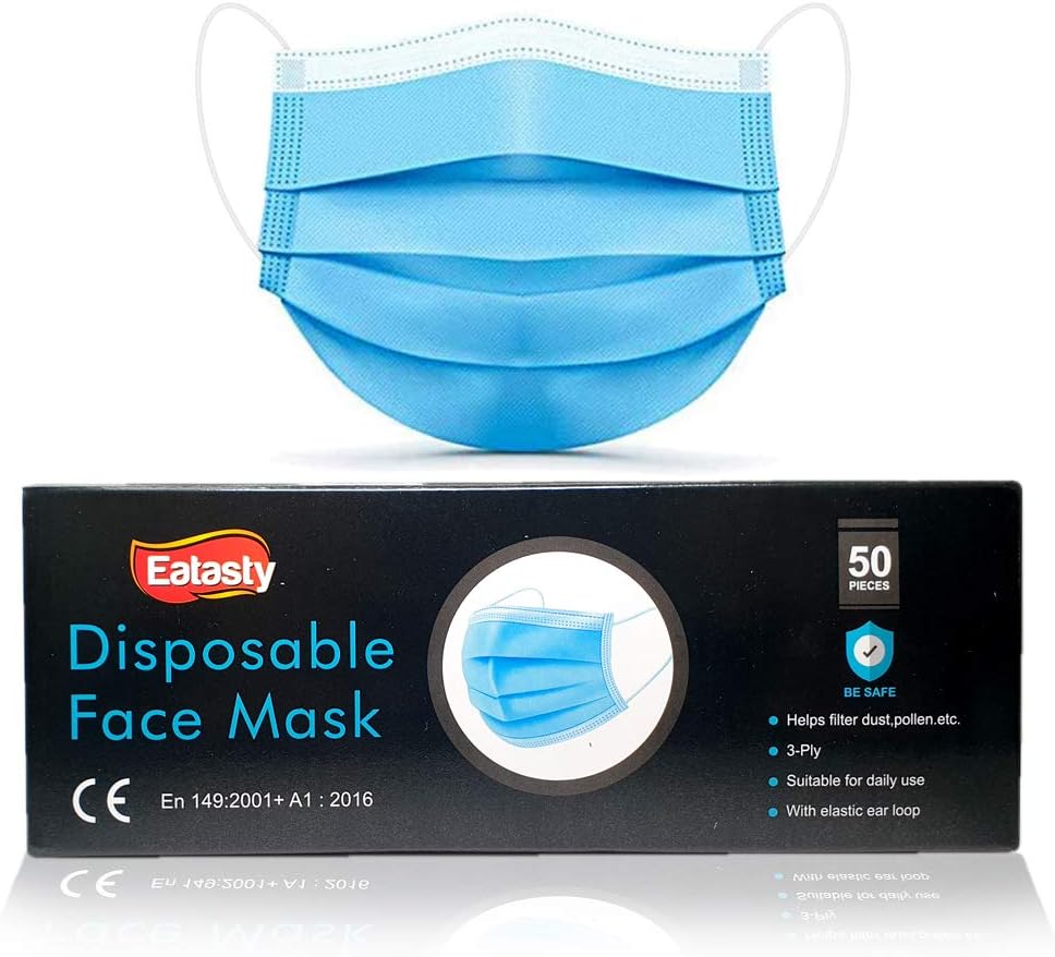 eatasty FM50 50 PCS Surgical Type IIR Disposable_Protective Breathable