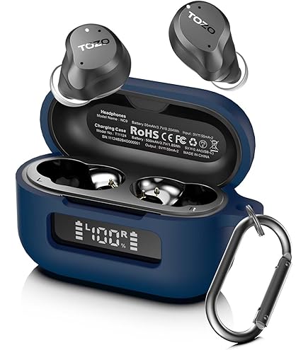 イヤホン MGA Wireless Earbuds Case Amazon.com: [Safety Lock] Clear Case for TOZO OpenBuds Case