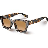 VISOONE Fashion 100% UV400 Protection Rectangle TR90 Y2K Sunglasses Accessories for Women Men RIVER