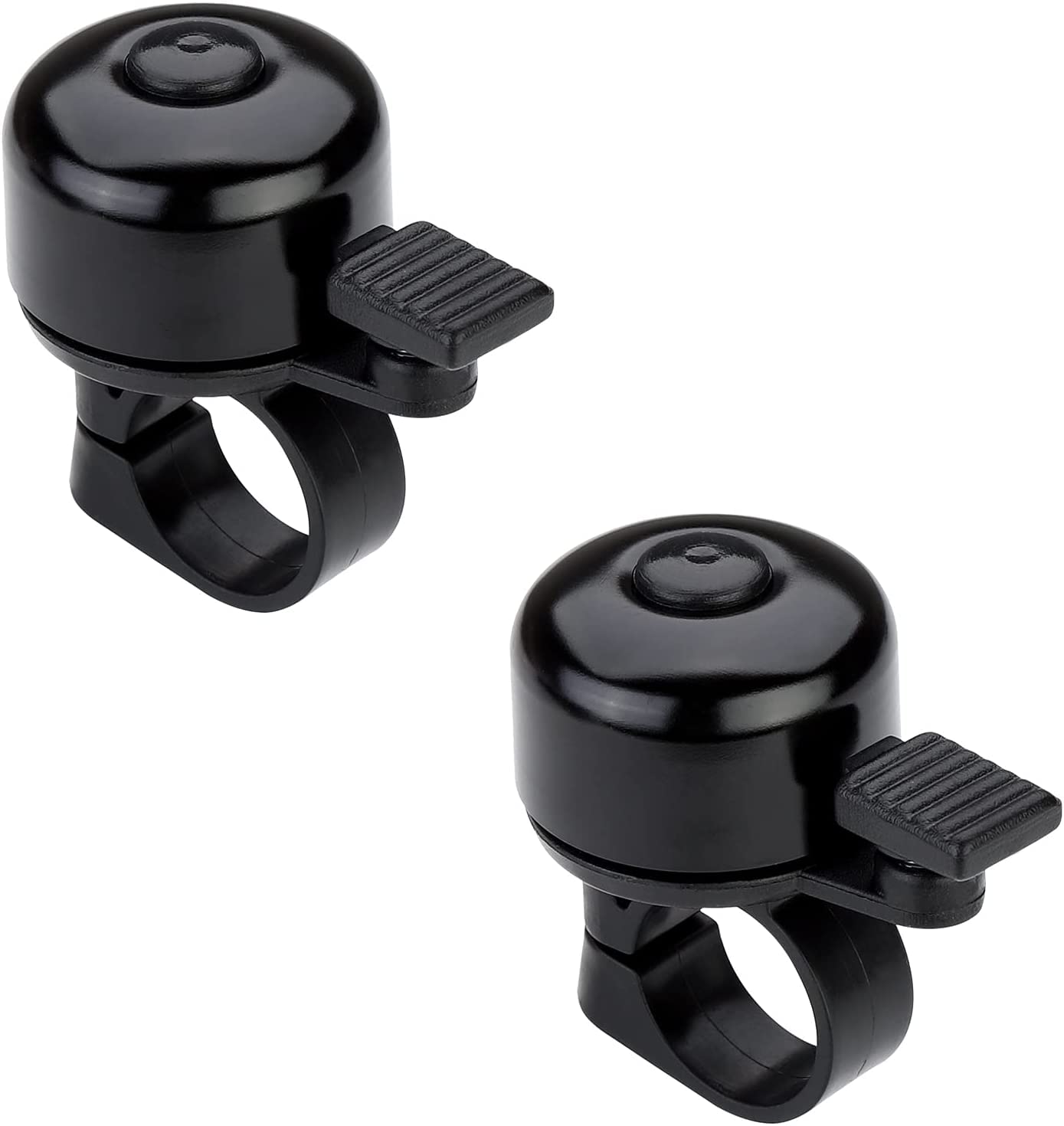 welsberg Set of 2 Bike Bells,Bicycle Bell, bell for City Bikes, Cruisers, Road Bikes or MTB, Fits Bars diameters 20 to 24mm