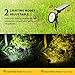 TRODEEM Solar Landscape Spotlights (Cold & Warm White Adjustable) Waterproof Solar Powered Wall Light 2-in-1 Wireless Outdoor Decor Security Lights for Yard Garden Driveway Porch Pool Patio - 2 Pack
