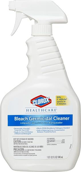 CLOROX HEALTHCARE BLEACH GERMICIDAL CLEANER SPRAY, 32 FLUID...