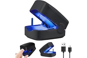 AAWFHRIEAABBCC Nail Fungus Laser Treatment LED Light Device-Nail Fungus Laser Treatment Device for Damaged Toenails and Fingernails,Home Use Fungus Cleaning Light Device(Black)