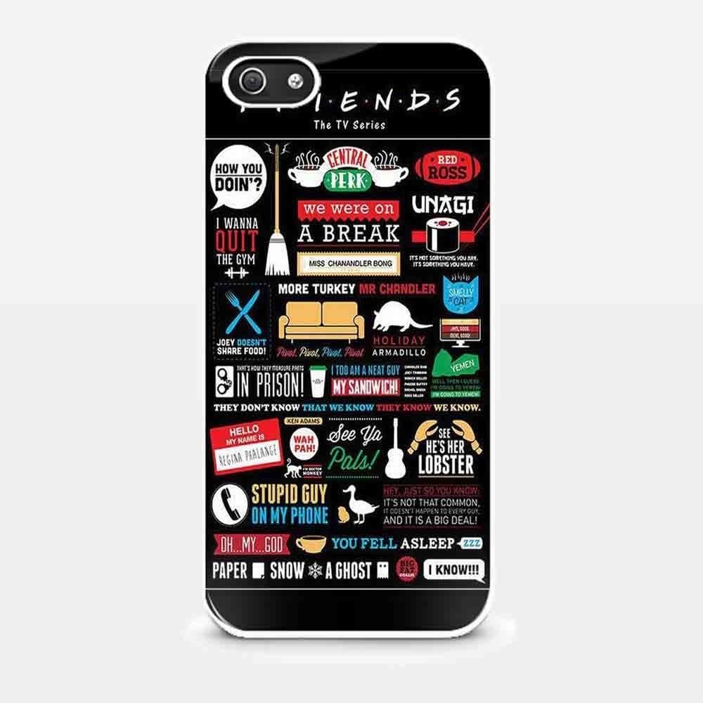 Friends Television Show Collage for Iphone and Samsung Galaxy Case (iPhone 5/5s White)