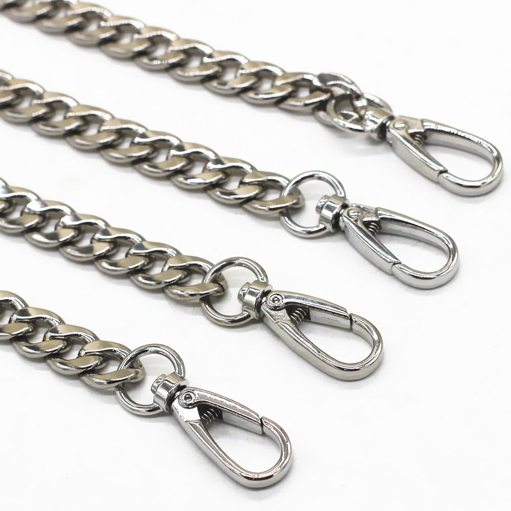silver chain purse strap