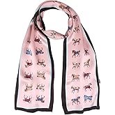 ANDANTINO 100% Silk Scarf for Women 58”*6.3” Long Shawls for Headscarf and Neck- Oblong Hair Wraps with Gift Packed