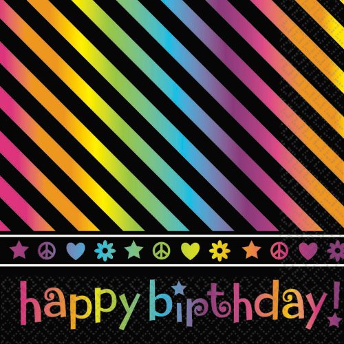 Luncheon Napkins | Neon Collection | Birthday