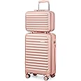 Coolife Luggage Suitcase expandable (only 28”) ABS+PC Spinner suitcase with TSA Lock carry on 20 in 24in 28in