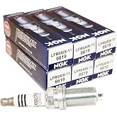NGK 6619 Iridium Spark Plugs LFR6AIX-11-6 Pack | Replaces 12565996 MZ602091 BY481-LFR6A SAB330NG4611 4704 5344 5618 IKH20 VKH20 IKH20TT 9613 9615 FR7N1133X 9775.