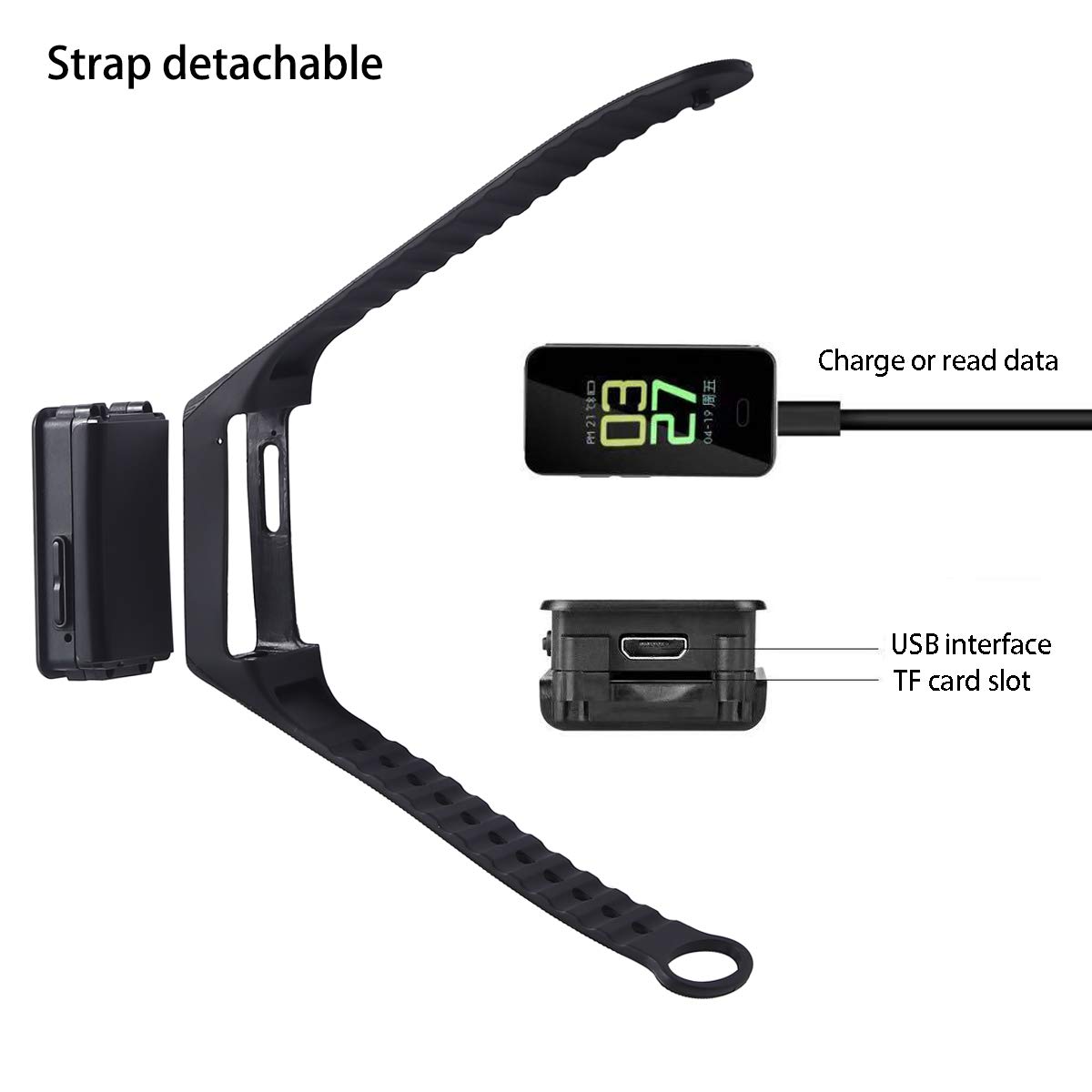 HD 1080p WiFi SPY Mini Hidden Camera Potable Wearable Sports Bracelet