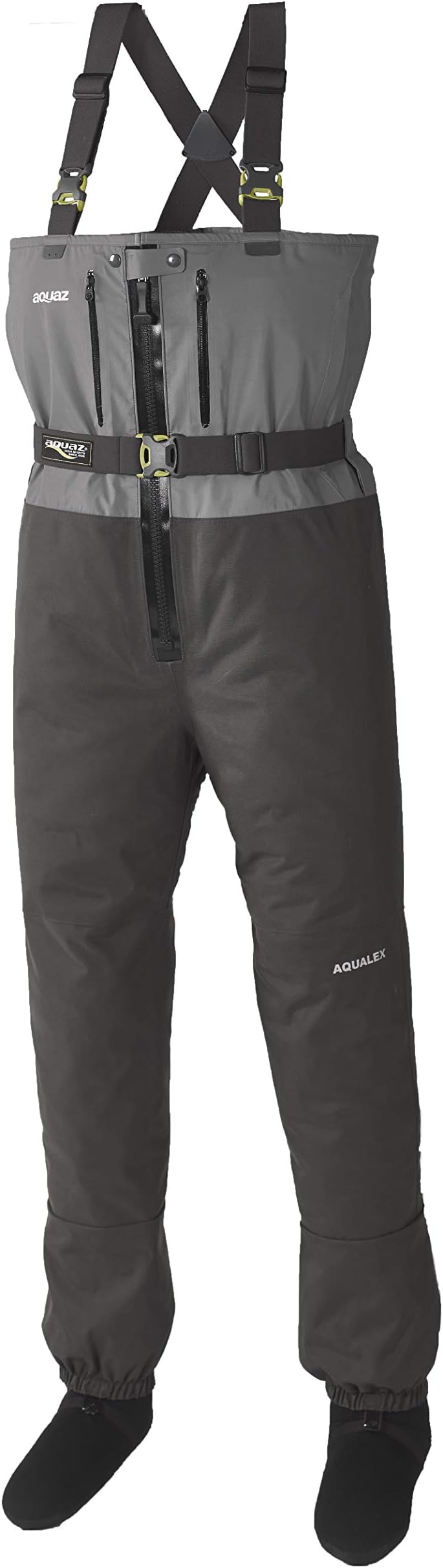 Aquaz Dryzip Chest Zippered Breathable Stockingfoot Fishing Wader