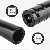 Gunpla 17mm Deep Impact Socket CR-V Chrome Vanadium High Torque view 3