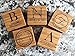 Personalized Drink Coasters - Wedding Gifts for Couples and Bridal Shower Gift - Cool and Fun Custom Coasters for Dining Table and Patio Table - Closing Gifts for Home Buyers