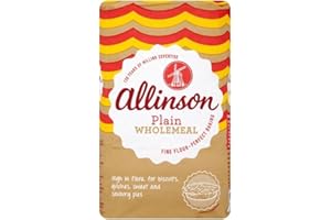 Allinson Wholemeal Plain Flour (1Kg) - Pack of 2