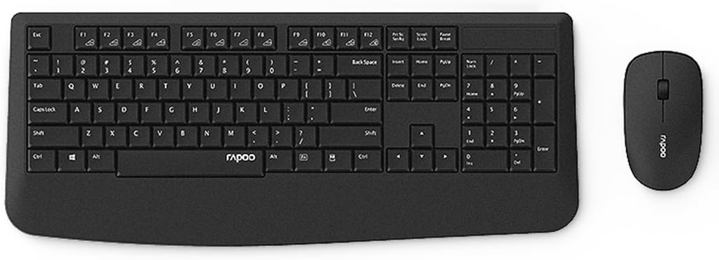Rapoo X1900 Wireless Optical Mouse and Keyboard (Black)