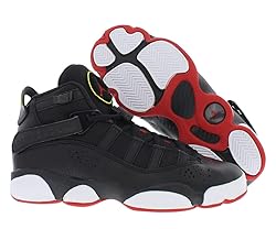 Big Kid's Jordan 6 Rings Black/University Red-White