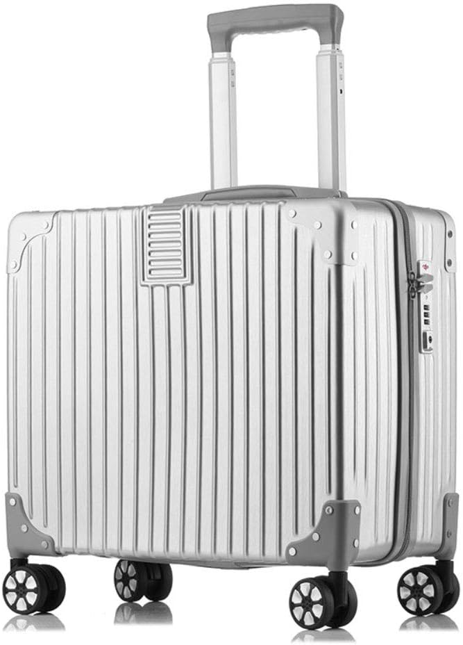 ZHENYANG Luggage Travel Suitcase Password Box Trolley Case Spinner Luggage Protective Cover for 18Inch，Multi-Select Color (Color : Rose Gold)