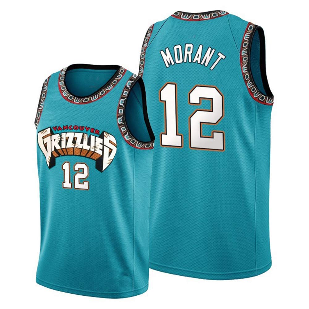 JA Morant 12 Memphis Grizzlies Basketball Jersey Unisex Gioventù