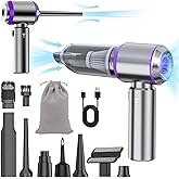 NWDEY Car Vacuum Cleaner High Power 20000Pa – Cordless Handheld Mini Vacuum & Air Duster for Car & Desk, Home, Office & Camping, Ideal Gift for Men & Women, 6000mAh Battery