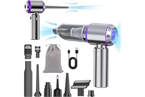 NWDEY Car Vacuum Cleaner High Power 20000Pa – Cordless Handheld Mini Vacuum & Air Duster for Car Detailing, 3-Speed Brushless Motor, 6000mAh Battery, Aspiradora para Carro, Home Office Camping