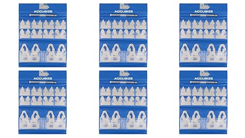 SHARS 25-Piece Fractional Radius Gage Set - 1/64 To 1/2 Inch For Precision Measuring