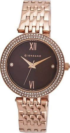 Giordano Analog Brown Dial Womens Watch - 2736-33