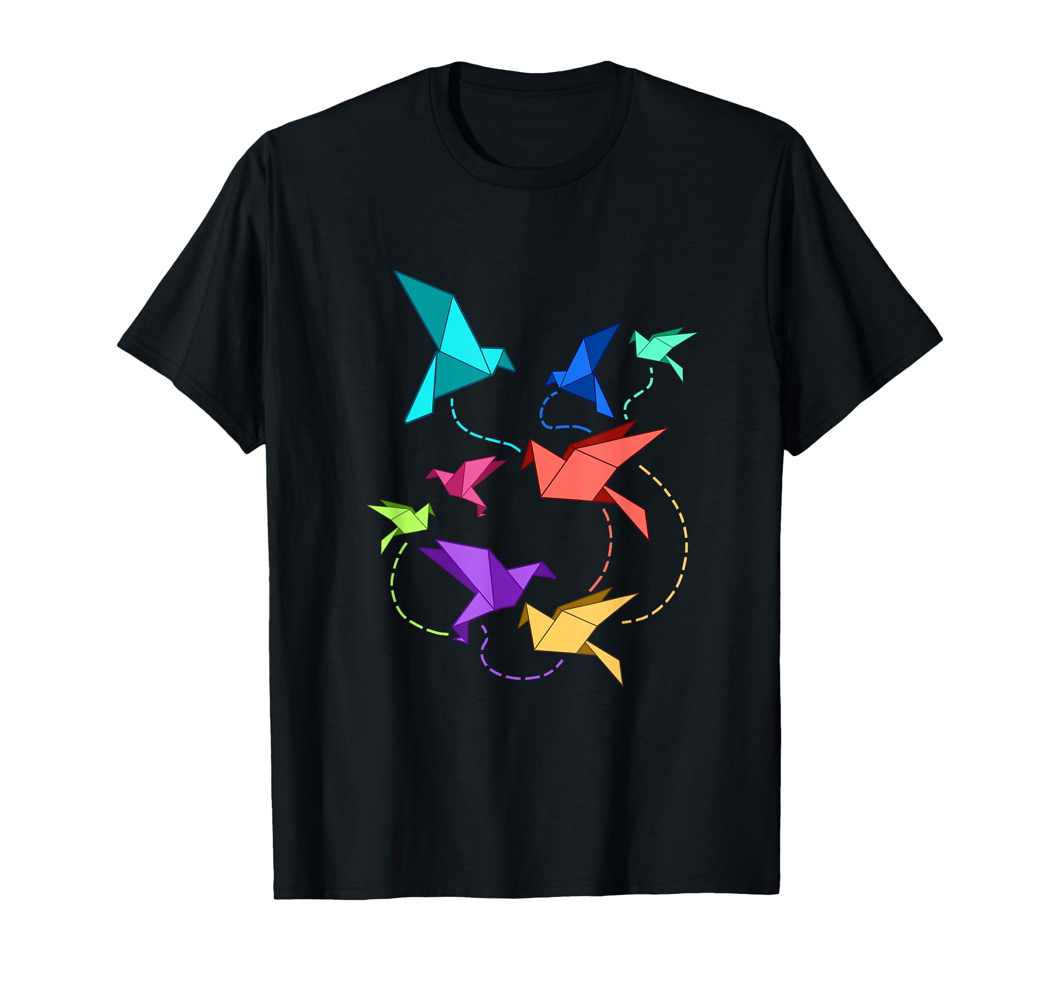 Origami Birds Kirigami Paper Crane Folding T-Shirt