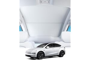 TADPOLE JUMP for New Tesla Model Y Juniper 2026 Sunshade Roof with Magnetic Clips, Nano Ice-Crystal Coating, No Gaps, No Sagging (Graphene Silver)