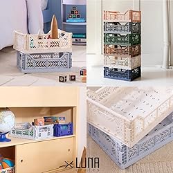 Collapsible Storage Box, Foldable Crate Organizer